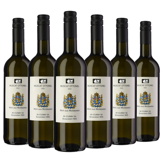 Ciumai Muscat Ottonel 2022 – 6er Weinpaket, 6×750 ml, Weißwein aus Moldawien